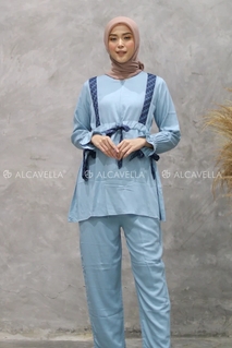 Alcavella Daily Wear Saffana Skyblue