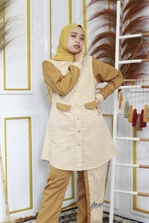 Alcavella Daily Wear Stripes Mustard