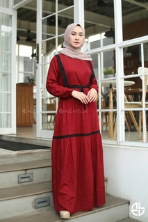 Alcavella Home Dress Zaiba Maroon