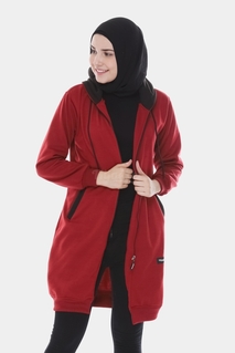 Hijacket Basic Maroon X Black - HJ10