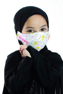 Micro Mask Kids Happy With Hijab 01